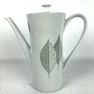 Scherzer Bavaria Coffee Chocolate tea Pot 
MCM Birch leaf line design modern